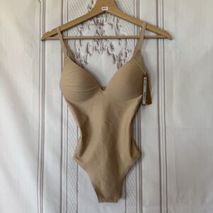 SKIMS BODY Super PUSH-UP THONG BODYSUIT In Clay Size XXS NWT $128